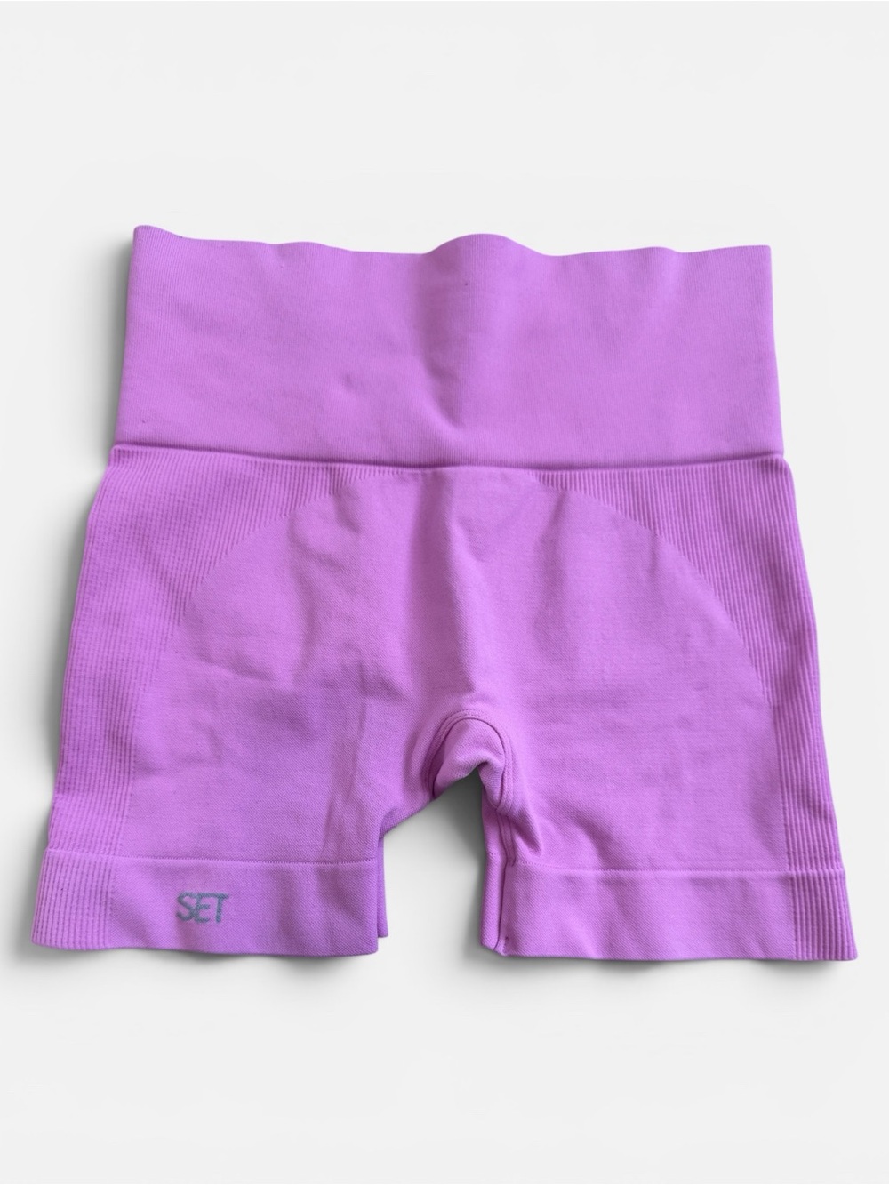 Set Active Sculptflex High Waisted Women's Ribbed Bike Shorts Sz. S - Picture 2 of 6